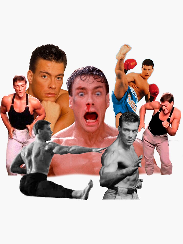 jcvd still kicking clipart