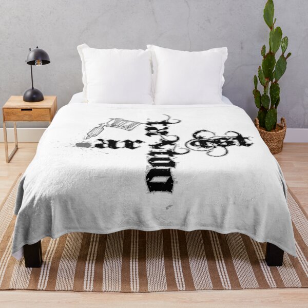 Item preview, Tattoo artist: Phrases linked forming a cross with tattoo machine spitting ink in the background. designed and sold by MonstersVariety.