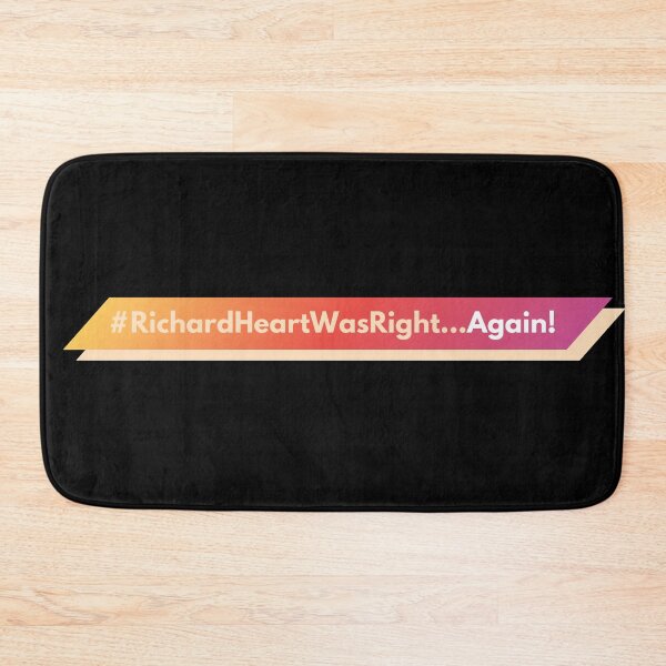 Item preview, #RichardHeartWasRight (White and Pink Text, Pink Gradient on Black) designed and sold by OnlyHexFans.