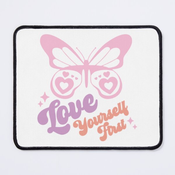 Item preview, Love yourself first cute positive aesthetic quote  designed and sold by Loveartse.