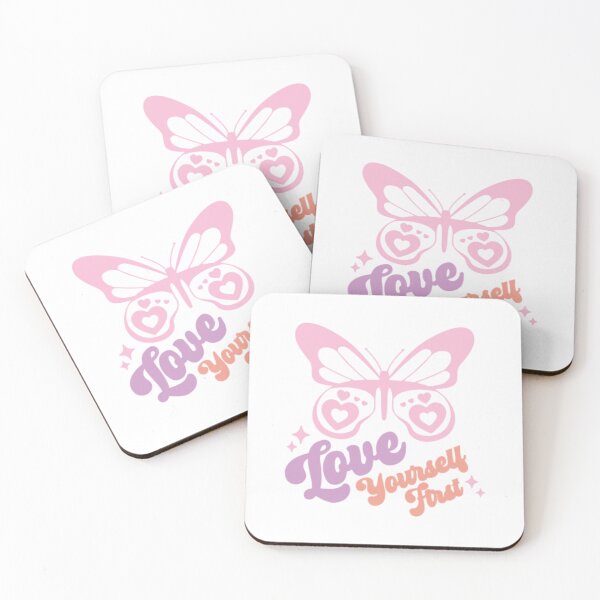 Item preview, Love yourself first cute positive aesthetic quote  designed and sold by Loveartse.