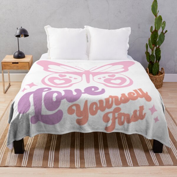 Item preview, Love yourself first cute positive aesthetic quote  designed and sold by Loveartse.