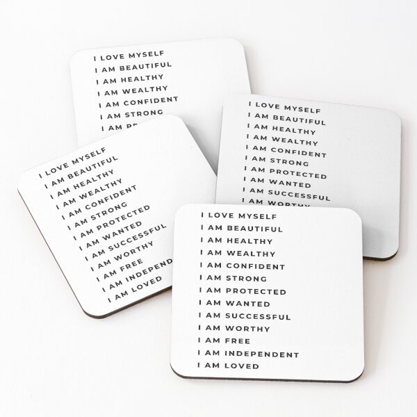 Item preview, I Love Myself, I Am Beautiful, Self Love And Empowerment designed and sold by GardenistaShop.