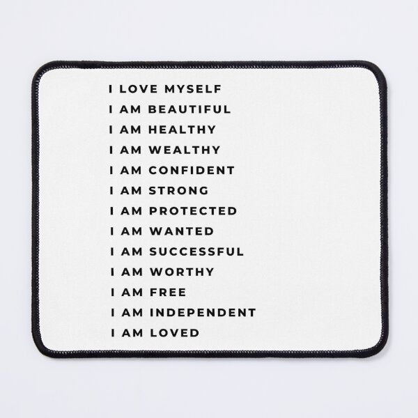 Item preview, I Love Myself, I Am Beautiful, Self Love And Empowerment designed and sold by GardenistaShop.