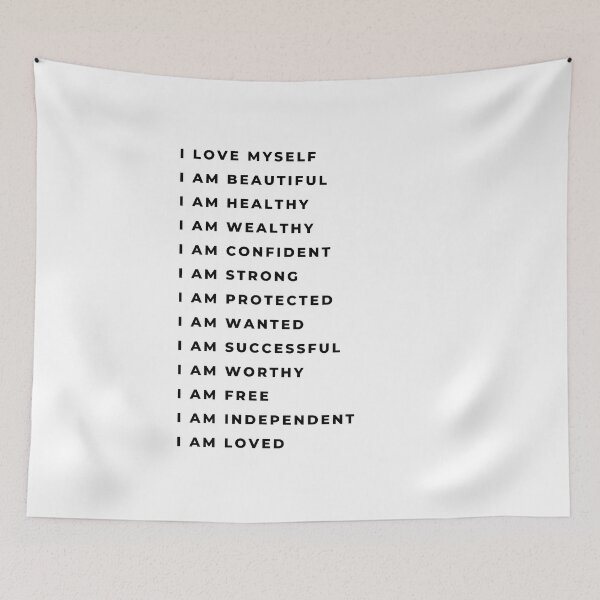 Item preview, I Love Myself, I Am Beautiful, Self Love And Empowerment designed and sold by GardenistaShop.