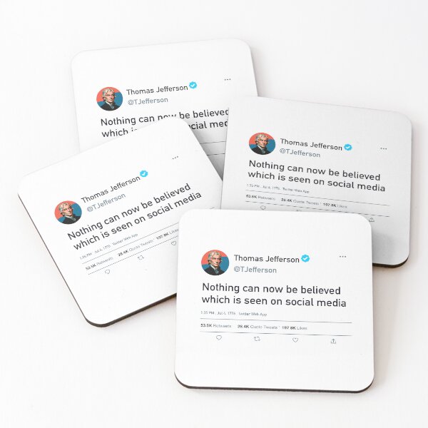 Item preview, Thomas Jefferson tweet designed and sold by IcalsaidArt.