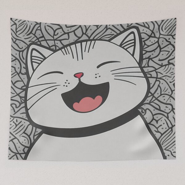 Item preview, Cute Happiest Cat - Pure Delight in Feline Form designed and sold by cocomikozza.