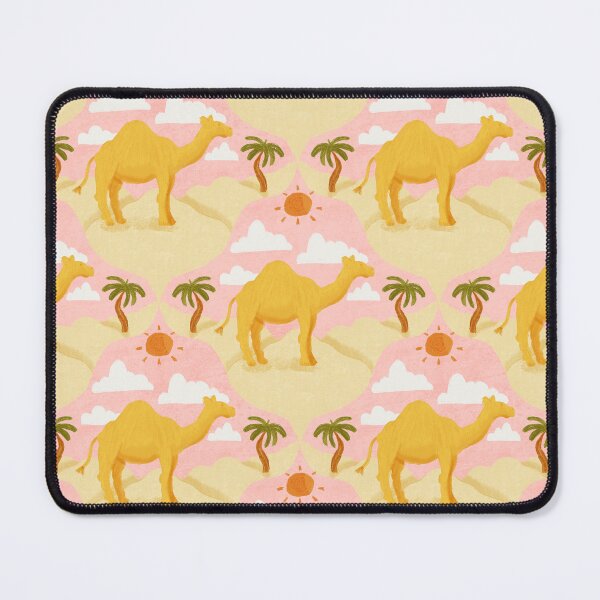 Item preview, Textured Desert Wanderlust: Hand-Drawn Magic with Whimsical Camel Patterns in Pink GD23-A97 designed and sold by Gabba Delgado.
