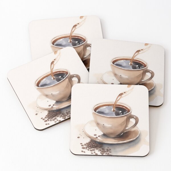 Item preview, Vintage Watercolour Coffee Cup Painting designed and sold by RossWilson12.