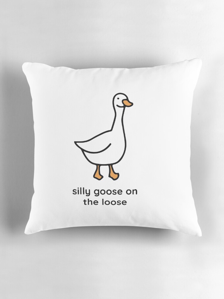 Thumbnail 3 of 4, Pillow, Silly Goose on the Loose designed and sold by maura41.