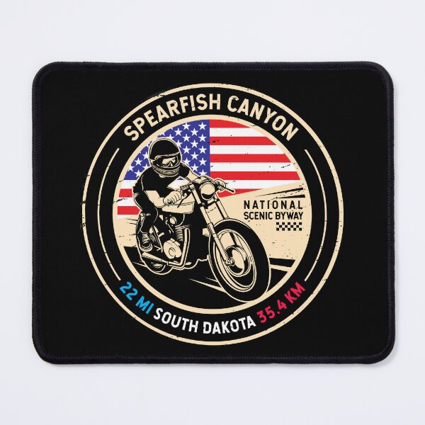 Item preview, Spearfish Canyon | South Dakota | Motorcycle designed and sold by KrisSidDesigns.