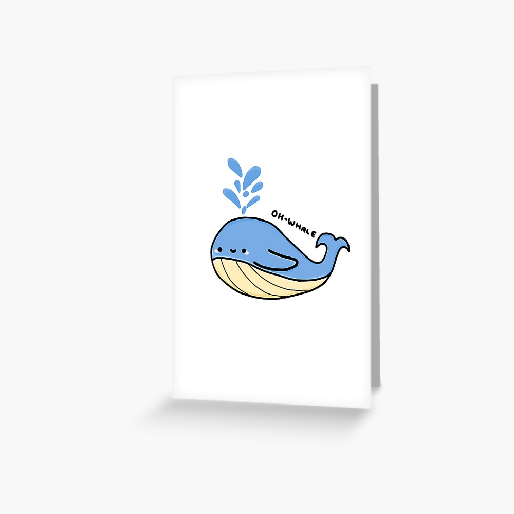 Oh-whale Sticker for Sale by Prozacbaddie | Redbubble