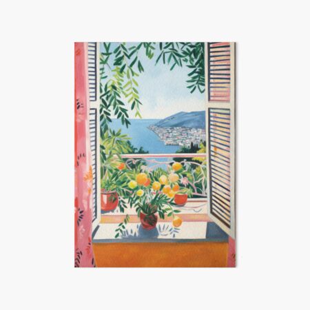 Item preview, Open window to the Sea - Fauvist Home painting  designed and sold by PaletaLuminosa.