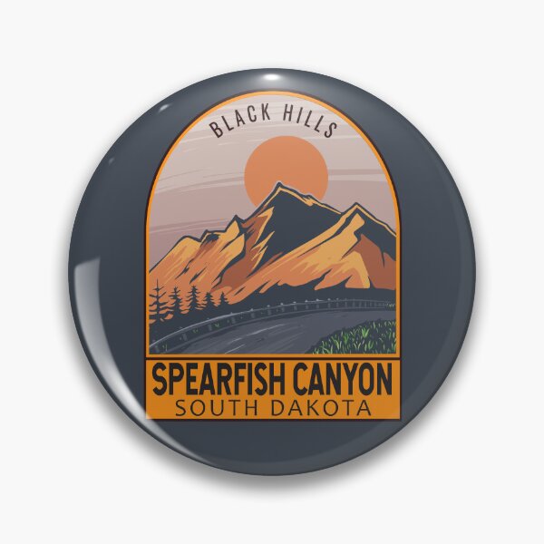 Item preview, Spearfish Canyon South Dakota Retro Travel Emblem designed and sold by KrisSidDesigns.
