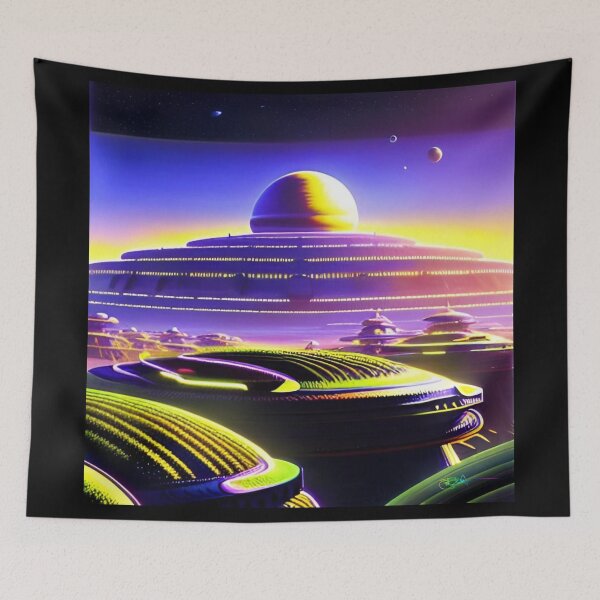 Item preview, Psychedelic Cyberpunk Alien Dreamscapes 130 designed and sold by Benito Del Ray.