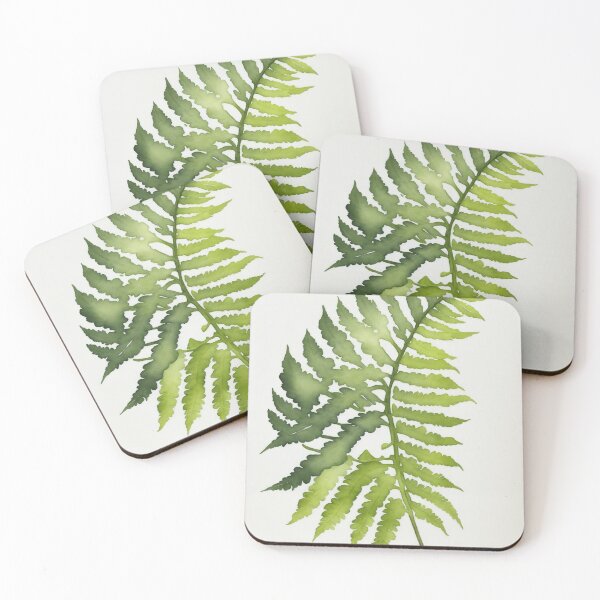Item preview, Watercolour Green Fern Leaf Painting designed and sold by RossWilson12.