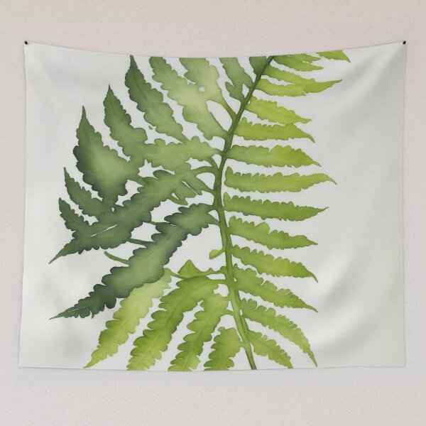 Item preview, Watercolour Green Fern Leaf Painting designed and sold by RossWilson12.