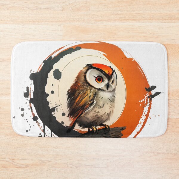 Item preview, Cute Enso Owl designed and sold by CalyCollab.