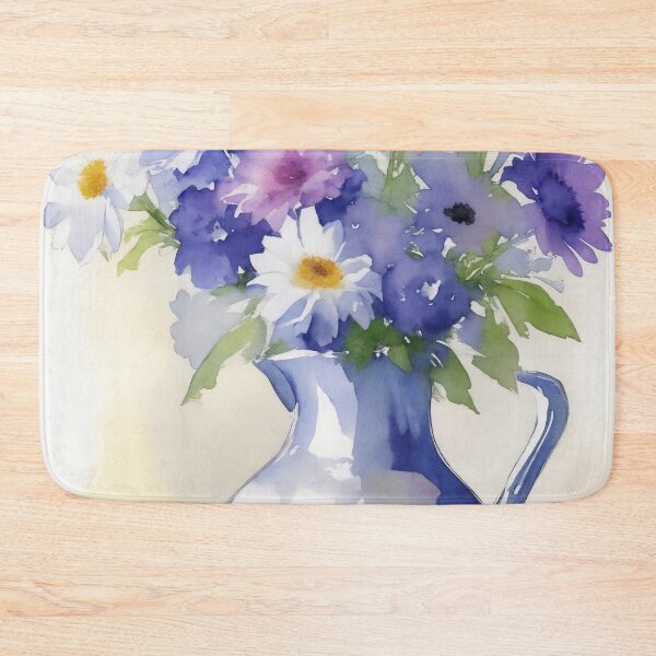 Item preview, Botanical Watercolour Jug Of Flowers Painting designed and sold by RossWilson12.