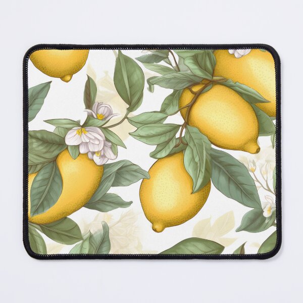 Item preview, Lemon pattern for printing designed and sold by Rebeca Servais.