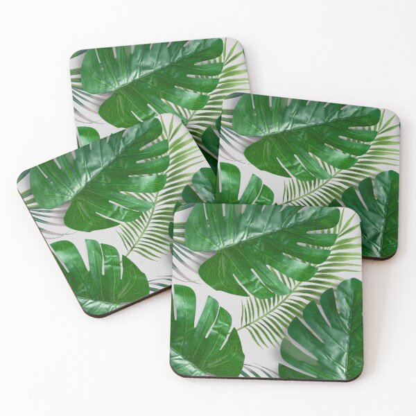 Item preview, Exotic Oasis: Algarve Collection - Vibrant Green Palm Leaves on Gray designed and sold by Liz Pimenta.