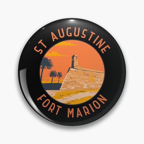 Item preview, St Augustine Florida Retro Distressed Circle designed and sold by KrisSidDesigns.