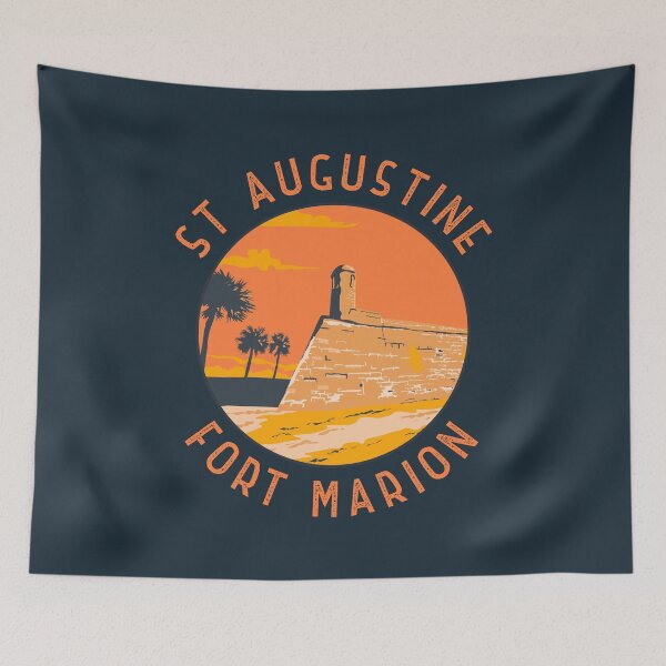 Item preview, St Augustine Florida Retro Distressed Circle designed and sold by KrisSidDesigns.