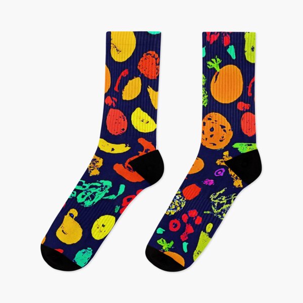 Item preview, Colorful Neon Fruit Pattern Art designed and sold by Health And Fitness Posts e-Store.