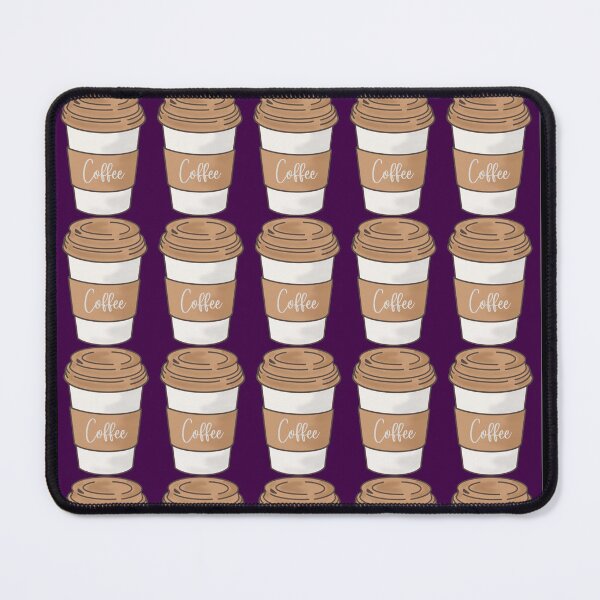 Item preview, Coffee Print - Dark Purple designed and sold by PunjabanJatti.