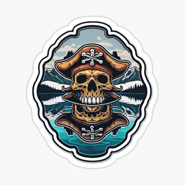 Pirate Art Sticker for Sale by NLDStudios