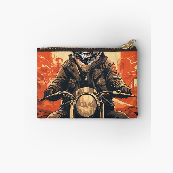 Item preview, Skull fox riding a cafe racer Motocycle event gathering Vintage designed and sold by Easy-Logo.