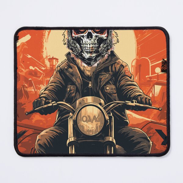 Item preview, Skull fox riding a cafe racer Motocycle event gathering Vintage designed and sold by Easy-Logo.