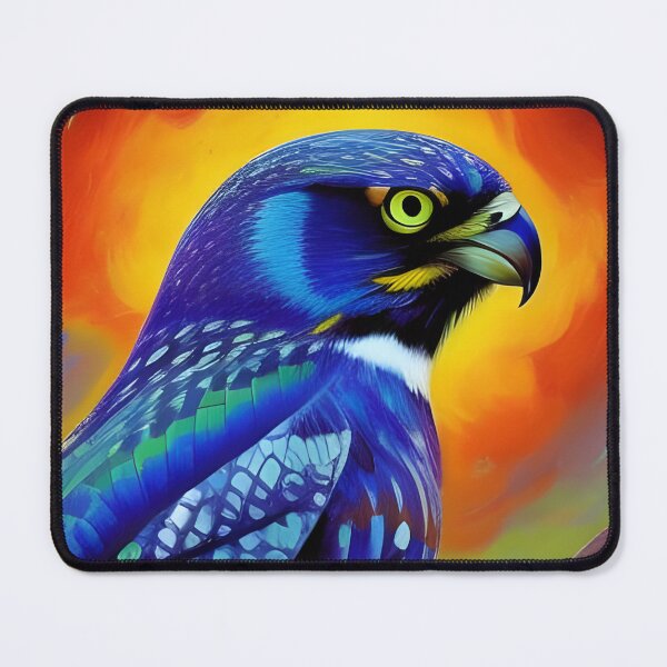 Item preview, Blue Owl, impasto, Ai Generated Art  designed and sold by ACC .