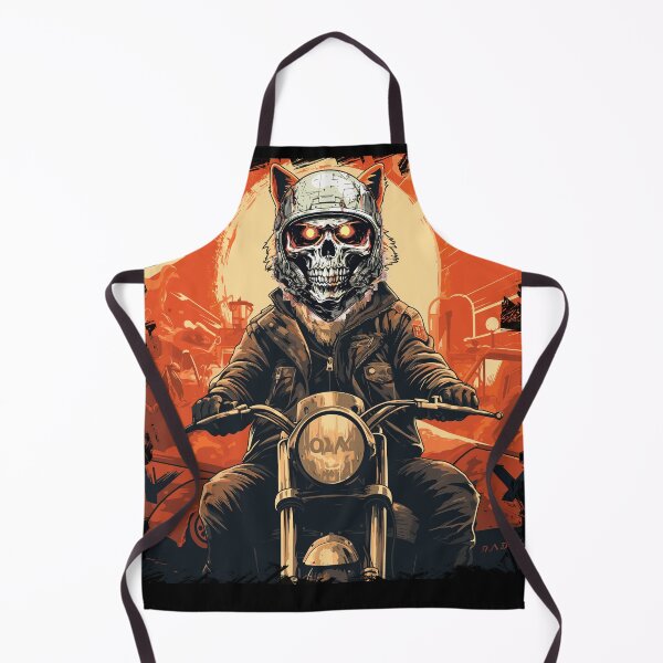 Item preview, Skull fox riding a cafe racer Motocycle event gathering Vintage designed and sold by Easy-Logo.