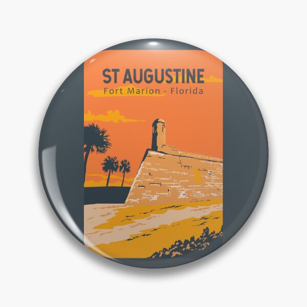 Item preview, St Augustine Florida Travel Art Vintage designed and sold by KrisSidDesigns.