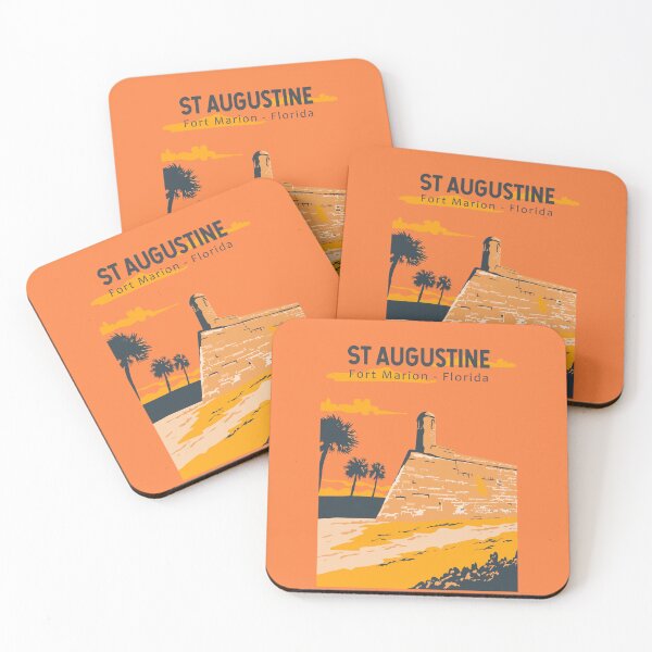 Item preview, St Augustine Florida Travel Art Vintage designed and sold by KrisSidDesigns.