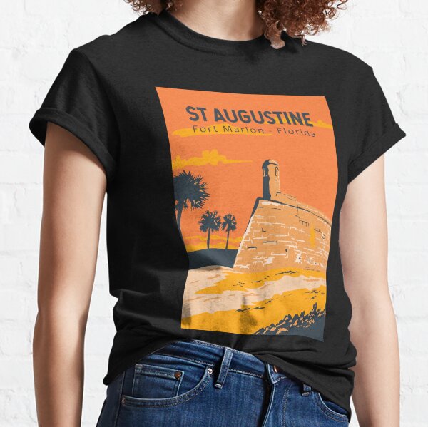 Item preview, St Augustine Florida Travel Art Vintage designed and sold by KrisSidDesigns.