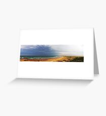 Beach Storm Panorama Greeting Card