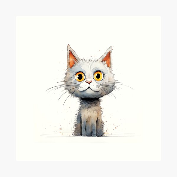 Fraidy cat, Fine Art Print