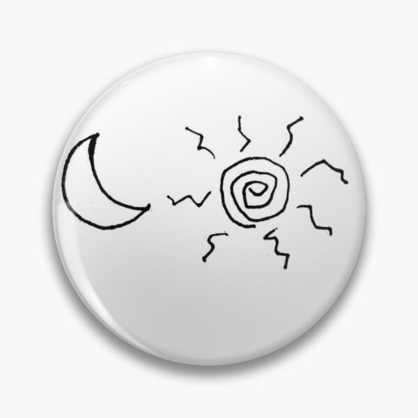 Item preview, minimalist sun and moon designed and sold by Naroaaa.