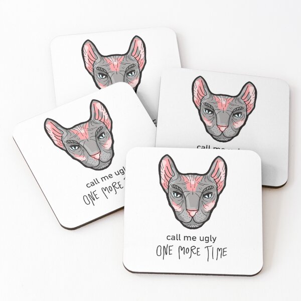 Item preview, Llámame feo Sphynx chat, gato esfinge, gato sin pelo designed and sold by Ann Yume.