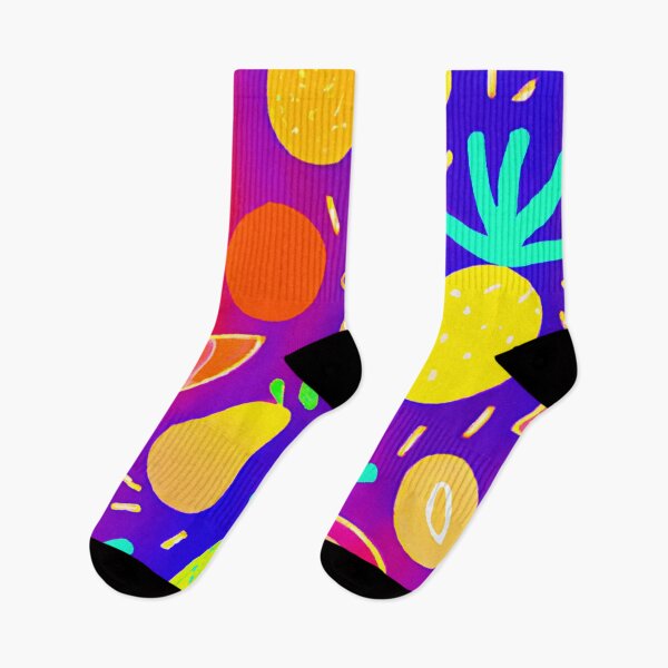 Item preview, Neon Dynamic Fruit Pattern Art designed and sold by Health And Fitness Posts e-Store.