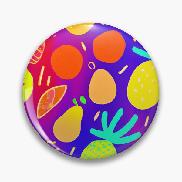 Item preview, Neon Dynamic Fruit Pattern Art designed and sold by Health And Fitness Posts e-Store.