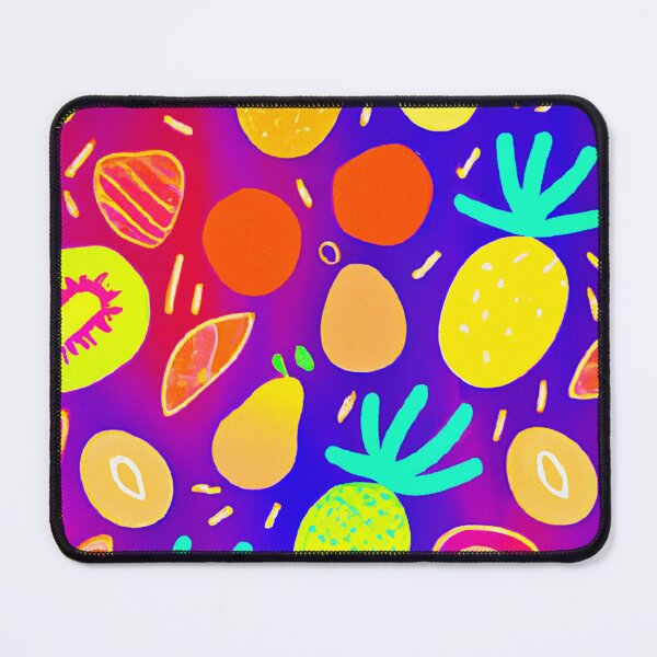 Item preview, Neon Dynamic Fruit Pattern Art designed and sold by Health And Fitness Posts e-Store.