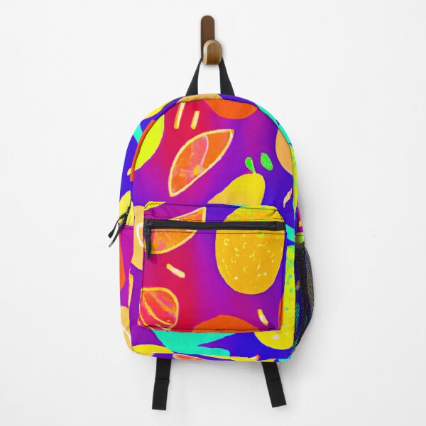 Item preview, Neon Dynamic Fruit Pattern Art designed and sold by Health And Fitness Posts e-Store.