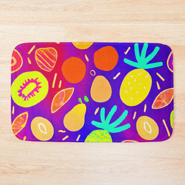 Item preview, Neon Dynamic Fruit Pattern Art designed and sold by Health And Fitness Posts e-Store.