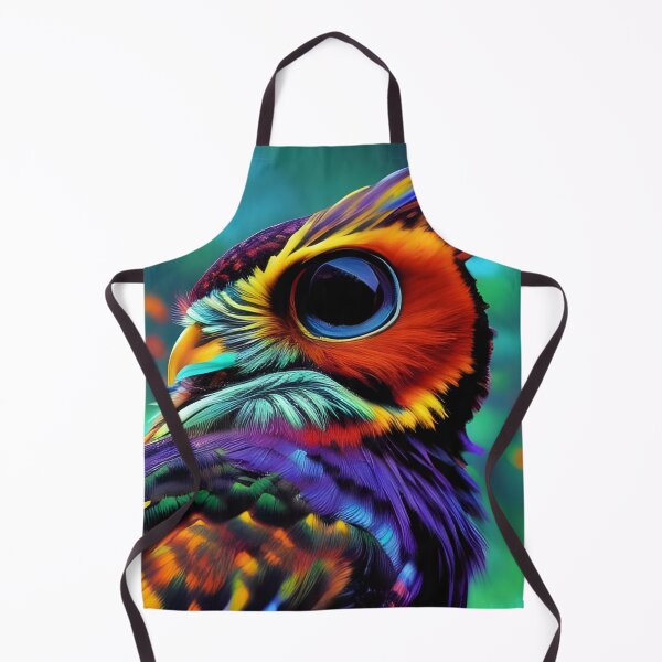 Item preview, Colourful Owl, impasto, Ai Generated Art designed and sold by ACC .
