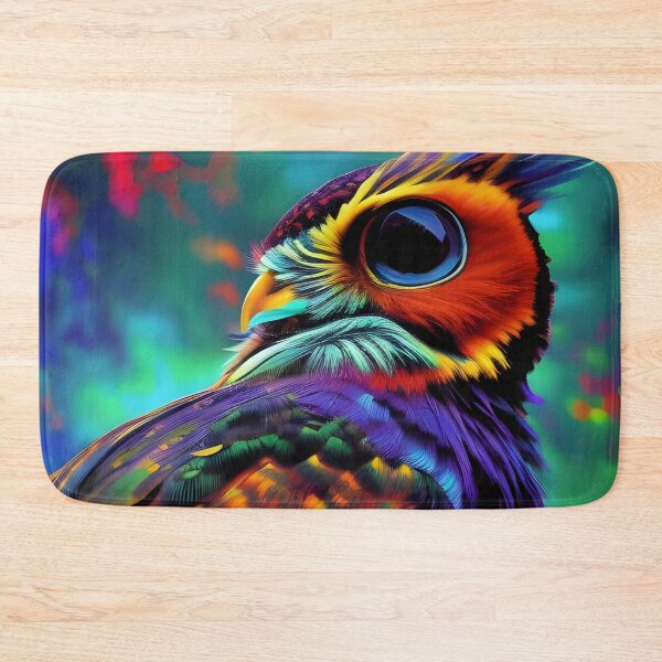 Item preview, Colourful Owl, impasto, Ai Generated Art  designed and sold by ACC .