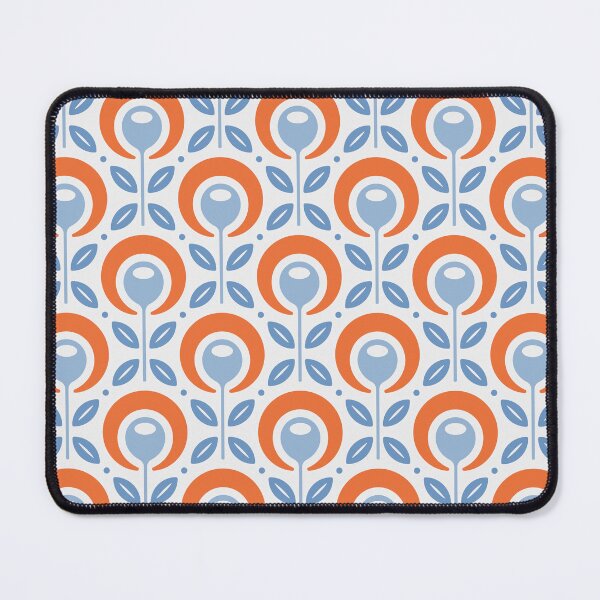 Item preview, KF 0060 H - Retro Vintage Flower Minimalist 70s Modern Geometric Floral Pattern designed and sold by KhakiFinch.