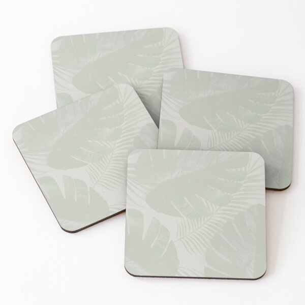 Item preview, Exotic Oasis: Algarve Collection - Vibrant Green Palm Leaves with Beige Overlay designed and sold by Liz Pimenta.